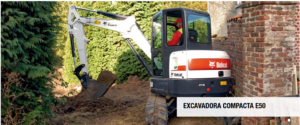Lee más sobre el artículo Mini excavadora Bobcat E50 en alquiler